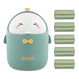 PTJJXA Mini TischmüLleimer mit Deckel, Cartoon Table Trash Bin, Süße Cartoon Mülleimer mit 5...