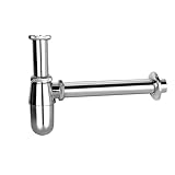 Badezimmer-Waschbecken-Flaschensiphon, Messing-Abflussrohr, höhenverstellbar,...