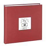 Hama Fotoalbum Jumbo 30x30 cm (Fotobuch mit 100 weißen Seiten, Album für 400 Fotos zum...