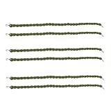 TOBBOMEY 3 Paare Outdoor Leggings Fixierband Grün Elastisches Hosensaum Band mit Haken für...