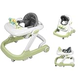 OHMG Babywalker Lauflernwagen, 5-in-1, Wippfunktion, Babywalker mit Rollen, Licht, Musik,...