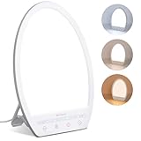 Comfytemp Tageslichtlampe Schreibtisch 16.000 Lux Sonnenlicht Lampe,UV-Frei Lichttherapie 19x24cm...