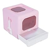 Luocute Faltbare Katzenstreubox, Große Anti -Spritztoilette mit Großer Größe, Geschlossenes...