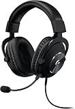 Logitech G PRO X Gaming-Headset, Over-Ear Kopfhörer mit Blue VO!CE Mikrofon, kabelgebunden, DTS...