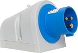Brennenstuhl CEE Wandstecker 3-polig, Industriestecker 230V/16A, ideal für Außen- und...