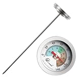 Gartenthermometer, Bodentemperaturmessgerät 17,8 cm, Außentemperatur-Thermometer,...