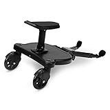 Tubiaz Buggy Board mit Sitz, Kiddy Board Trittbrett, Universal Stehbrett, 360°Zweirad Design,...