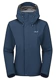 Rab Damen Daunenjacke - Leichter wasserdichter Kapuzenmantel zum Wandern & Trekking, Tempest Blue,...