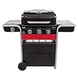 Char-Broil 140 721 Gas2Coal 330 Hybrid Grill - 3 - Brenner Gas & Kohlegrill mit Seitenbrenner,...