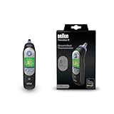 Braun ThermoScan 7 Ohrthermometer | Age Precision Technologie | Farbcodiertes Digitaldisplay | Baby-...