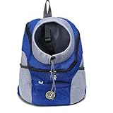 Tragetasche Hund,Hundetasche Outdoor atmungsaktive Hundeträger-Rucksack Doppel-Schulter tragbare...