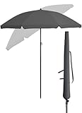 Menz Strandschirm, inkl. Hülle - UPF 50+ Sonnenschirm Strand, Strandschirm windfest stabil,...