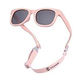 COCOSAND Baby-Sonnenbrille mit Band, polarisiert, flexibles Gestell für Kleinkinder, Säuglinge,...