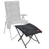 EVER ADVANCED Fußhocker Fußablage Faltbar Klapphocker mit Höhe von 47cm Klappbarer Hocker...