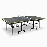 JOOLA Tischtennisplatte Inside J18 Tischtennistisch Indoor klappbares Untergestell – Schneller...