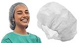 Tiga-Med Schwesternhauben | 100 Stück | Kopfhauben | Weiß | Hygienehauben Vlieshauben Einmalhauben...