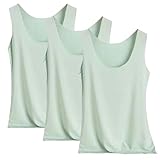 Damen 3-teiliges Sommer-Eisweste, bauchfreies Spaghetti-Top, grün, XL