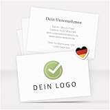 100 Visitenkarten personalisiert Beidseitig bedruckt mit Logo Text QR-Code Foto | Individuell...