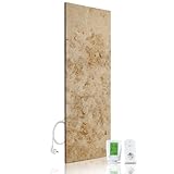Marwona Marmor Infrarotheizung mit Digitalthermostat I 800 Watt I Energiesparende Marmor Infrarot...