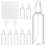 Uootach 8 x 100ml Sprühflaschen Klein, Zerstäuber Sprayflasche mit 8 Etiketten und 2 Trichtern,...