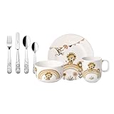 Villeroy & Boch – Boho kids Roar like a lion Kindergeschirr Set 7tlg., Kindergeschirr Porzellan...