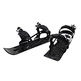NIZUUONE Mini Ski Skates Snowblades Ski Schuhe für Erwachsene - Einfache Befestigung Verstellbare...