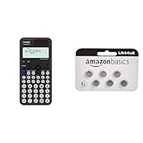 Casio FX-85DE CW ClassWiz technisch wissenschaftlicher Rechner & Amazon Basics – LR44...