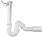 BLANCO Geruchsverschluss (Siphon) 1,5'' x 50 mm (Abgang Ø=40 oder 50 mm) | Geruchsverschluss 1 1/2'...