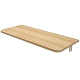 Klapptisch Wand Wandklapptisch Wandtisch Klappbar Wandschreibtisch Schreibtisch Tisch Holz Braun...
