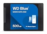WD Blue SA510 SATA SSD 500 GB 2,5 Zoll (Lesen bis 560 MB/s, Schreiben bis 510 MB/s, Upgrade für...