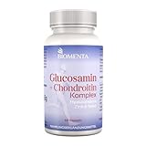 BIOMENTA Glukosamin + Chondroitin Komplex - 60 allergenfreie Kapseln mit Glucosamin, Chondroitin...