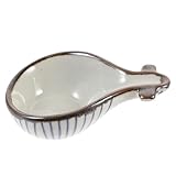 GRIRIW Japanisches Design Snackschale aus Keramik Dekorative Servierplatte für Dips und Snacks für...