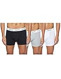 Calvin Klein Herren 3er Pack Boxer Briefs Baumwolle mit Stretch, Mehrfarbig (Black/White/Grey...