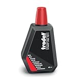 Trodat 7011 Tintenflasche, Rot, zum Nachfüllen von Tampons oder Pads, 60 ml, Tinte auf Wasserbasis...
