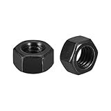 METALLIXITY Sechskantmuttern (5/8'-18) 25 Stück, Kohlenstoffstahl Feingewinde Schwarz Oxidierte...