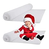 Schneedecke – 2 Stück Kunstschneedekoration, weiße Schneedecke, | Weihnachtsdekoration, 31 x 94...