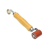 HSS® Premium Kombi Roller Silikon Andrückrolle & Metall Eckenroller - ergonomischer Holzgriff für...