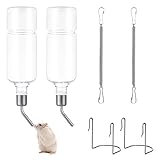 FANTESI 2PCS Hängende Haustiere Wasserflaschen, 350ml Hängende Automatischer Haustiere...