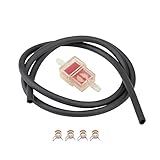 Akozon Quadrat 6 Mm Motorrad -Roller -Kraftstofffilter -Schlauchleitungsklemme für Universelle Fit...
