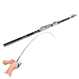 Kurze Angelrute | Kohlefaser drehbare Angelrute | Brandungsrute Ultraleicht Kompakt Reisezubehör...