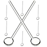 VALICLUD 8 Stück Teiliges Klarer Glas Kaffeelöffel aus Hochborosilikat Mini Espressolöffel für...