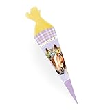 TRÖTSCH - Pferde Schultüte 35 cm zur Einschulung Geschwistertüte: Schultüte Einschulungstüte...