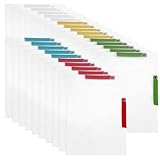 STARVAST 25 Stück Schnellhefter A4 Plastik, Klemmhefter A4, Ordnerschutz Transluzenter...