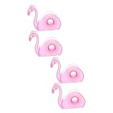 DIYEAH 4 Stück Flamingo Klebebandhalter Bürobedarf Büro Klebebandabroller Bandabroller Kleiner...