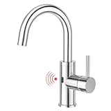CREA Infrarot Wasserhahn 360° drehbar mit Automatischer Sensor Berührungslose, Einhebelmischer...