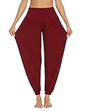 PINSPARK Yogahose Damen Lang Haremshose Sport Yoga Hose Curvy Jogginghose Oversize Pluderhosen...