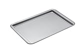 KitchenCraft Extra Großes Backblech mit Antihaftbeschichtung, 43 x 28 x 1.5 cm, Silber