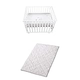 Bundle aus roba Laufgitter Indibär 75 x 100 cm - Laufstall inkl. Schutzeinlage mit Bären Motiv -...