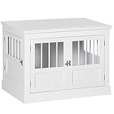 PawHut Hundekäfig, Hundehütte mit 3 Türen Hundebox für Zuhause Indoor, Hundehaus für kleine...