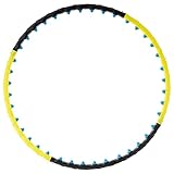 MAXXIVA Hula Hoop Reifen Schwarz 108 cm Erwachsene Fitness 80 Magnete 1,5 kg Home-Training Yoga...